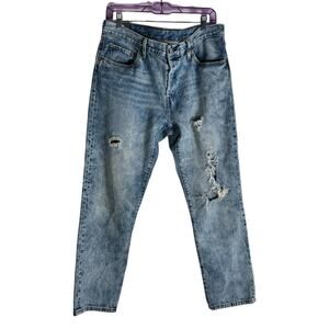 Levi's 501 CT Distressed Vintage Wash Button Fly Short  31 Grunge Luxe
